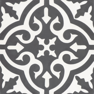 Argana 8" x 8" Cement Patterned Wall & Floor Tile