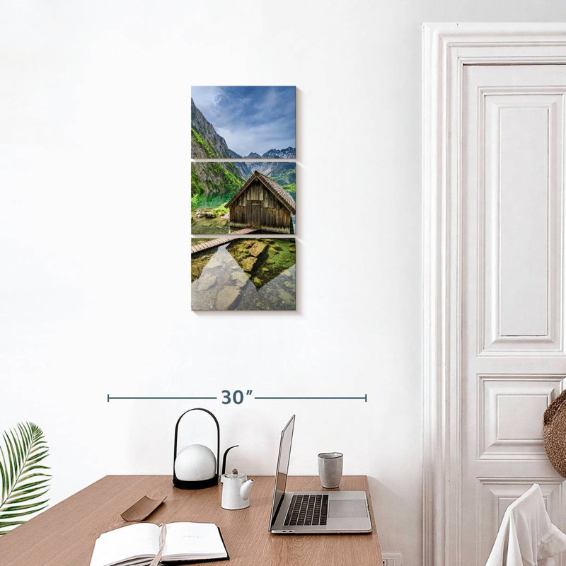 Chalet en bois des Alpes, H 27 po x l 12 po