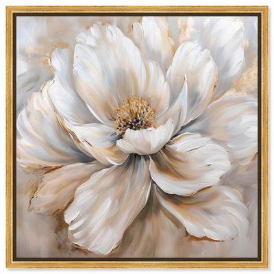 «Flower in Light Tans», art sur toile par Glam