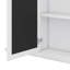 Armoire à pharmacie de 35 po x 27,5 po, armoire de salle de bain murale avec porte miroir, armoire de salle de bain murale avec six tablettes ouvertes, unité de rangement murale-965276146