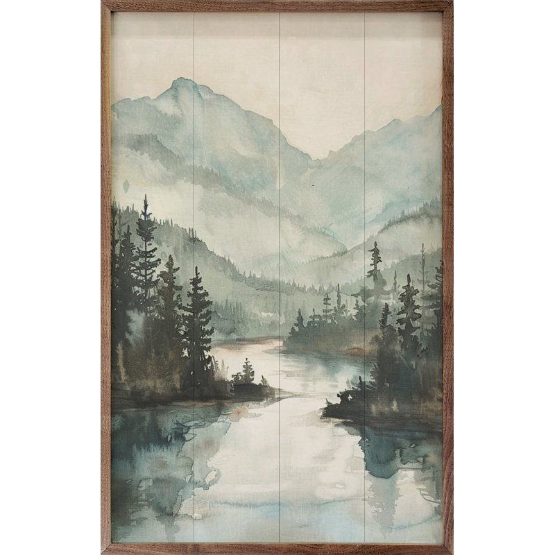 Mountain River View By LSR, 8" H x 5" W