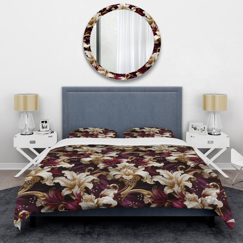 Ensemble de housse de couette Royal Victorian Flourish Victorian, Housse de couette pour très grand lit et 2 très