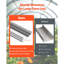 Fil à ressort de serre et canal de verrouillage, ensemble de profilés en fil d'aluminium enduit de PVC de 6,56 pi et ensemble de profilés en alliage d'aluminium avec vis incluses, épaississement de 0,05 po, attaches en poly film et toile d'ombrage