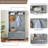 Modern Classic Hall Tree With Shoe Rack Bench And Coat Hooks For Hanging Storage, Entryway Bench With Open Shelves And Shoe Cabinets 40.16"W*18.58"D*64.17"H GRAY