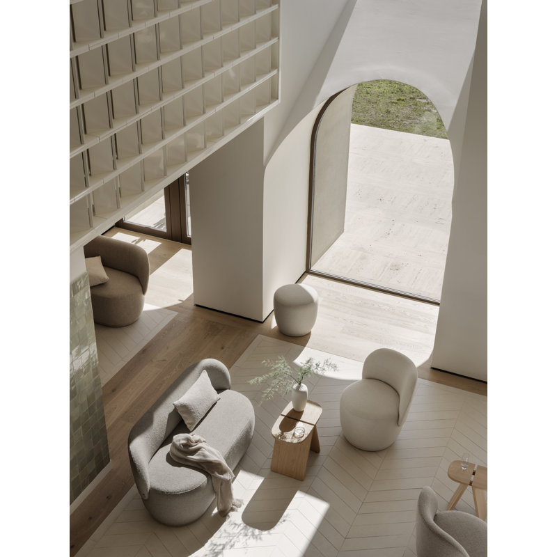 CEOLA Ceramic Table Vase 10'', 9.9" H x 5.1" W x 5.1" D, White
