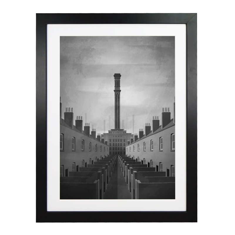Print, 43.5 cm H x 33.5 cm W x 2.2 cm D, Black Wood Frame