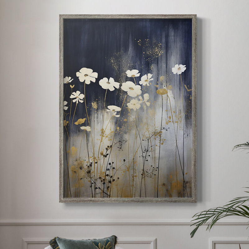 Reproduction encadrée FLORAL Series CECXCII - bois massif, H 21 po x l 17 po