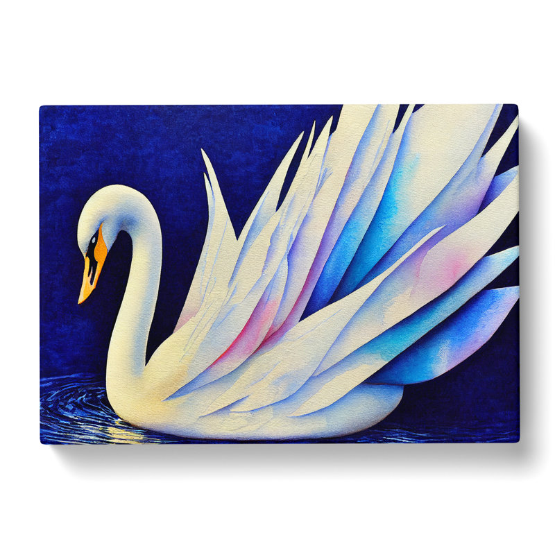 Magical Swan Vol.1 - Wrapped Canvas, 40cm H x 60cm W x 3cm D