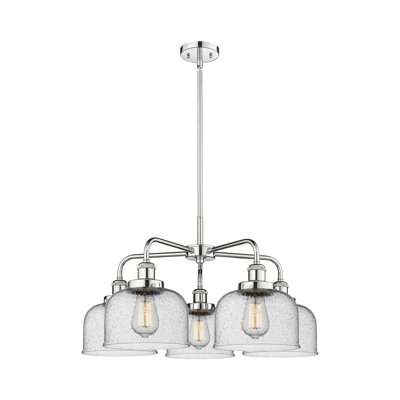 Bejtullah 5 - Light Glass Dimmable Bell Chandelier