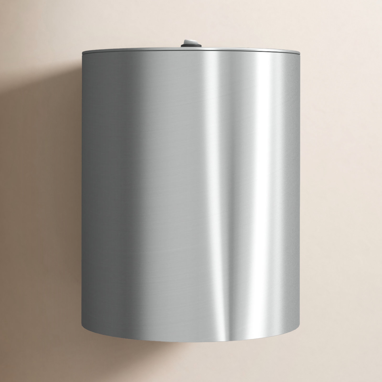 Barbara Single Light Cylinder Outdoor Wall Light, Brushed Aluminum