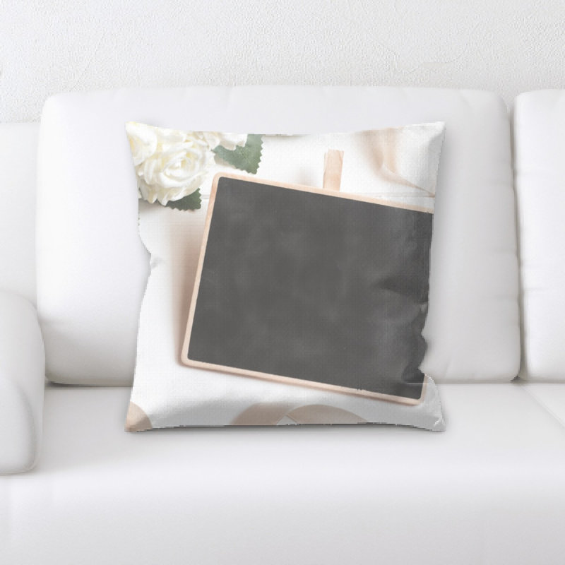 Coussin tableau noir