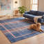 Tapis Thistle moderne minimaliste à bordure géométrique turquoise, rose et crème, lavable à la machine, antidérapant, à poils courts, pour l'intérieur et l'extérieur, adapté aux animaux domestiques, idéal pour le salon, la chambre, la salle à manger, l'entrée, le corridor ou le bureau.-1993007711