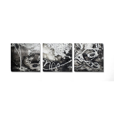 3 Piece No Frame Print on Glass