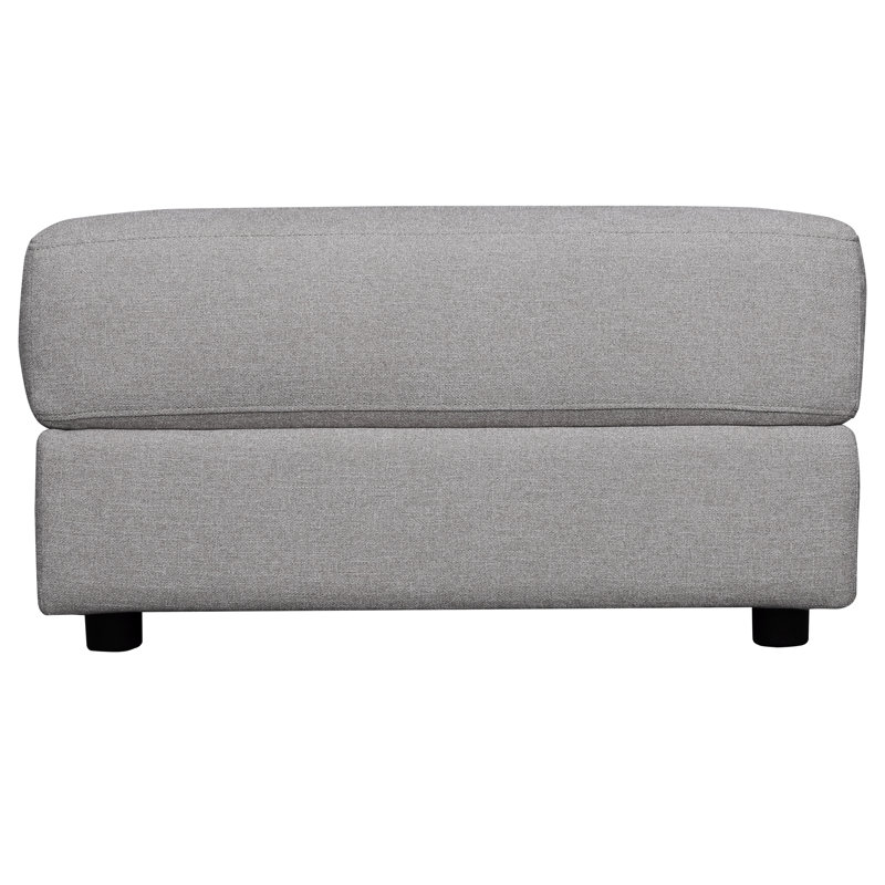 Repose-pieds standard large Marsi Arrollo, 100% polyester gris