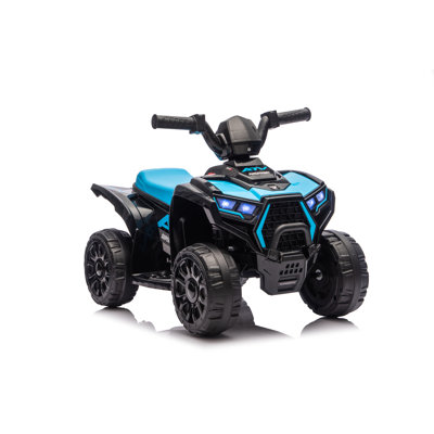 Ride On ATV, mini-quad motorisé à piles 6V pour enfants, roues antidérapantes, voiture électrique à 4 roues motrices pour enfants de 3 à 5 ans