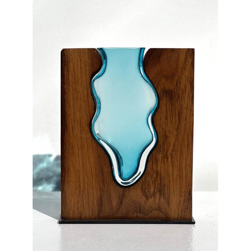 Handmade Wood Table Vase
