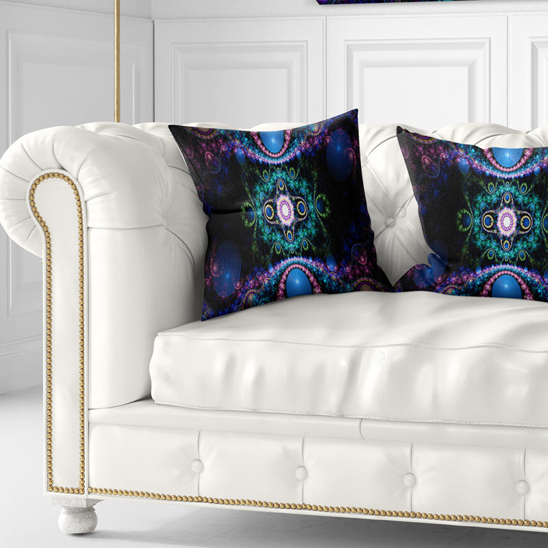 Housse et insert de coussin carré  Abstract, 16 po x 1 po, Coussin décoratif