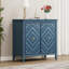 Armoire de rangement géométrique en relief avec portes magnétiques
