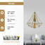 Milda 1 - Light Gold Single Pendant