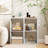 2-cube Bookcase Open Back Bookshelf With Anti-tip Kit Modern Style Organizer-1687777185
