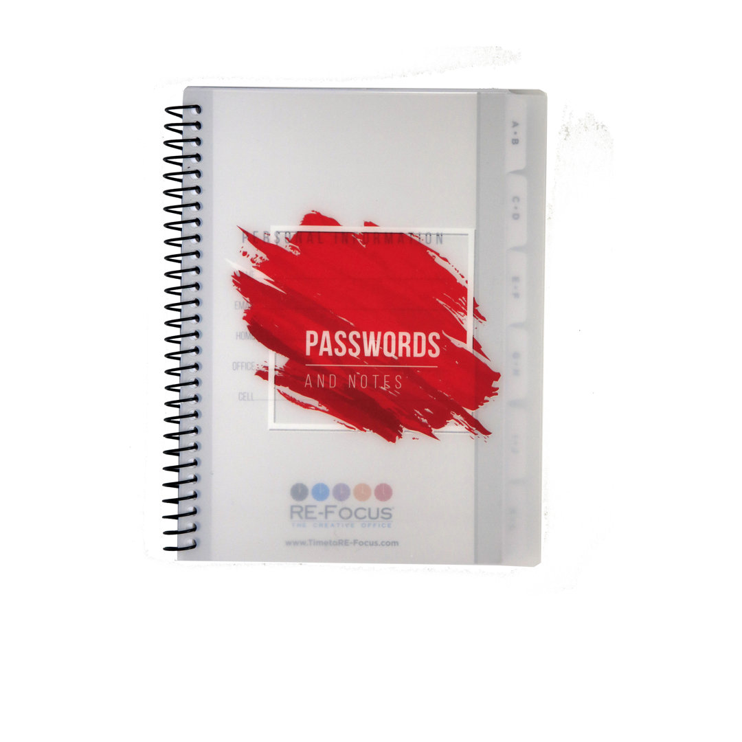 Small/Mini Password Keeper Notebook RE-Focus The Creative Office 