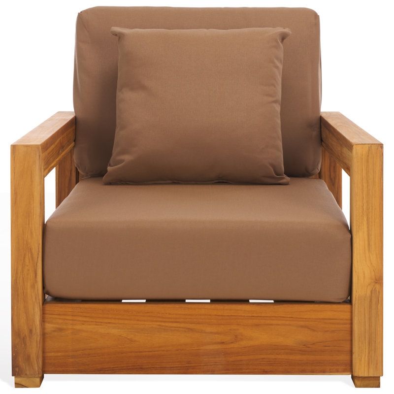 Melrose Teak Outdoor Lounge Chair, Brown