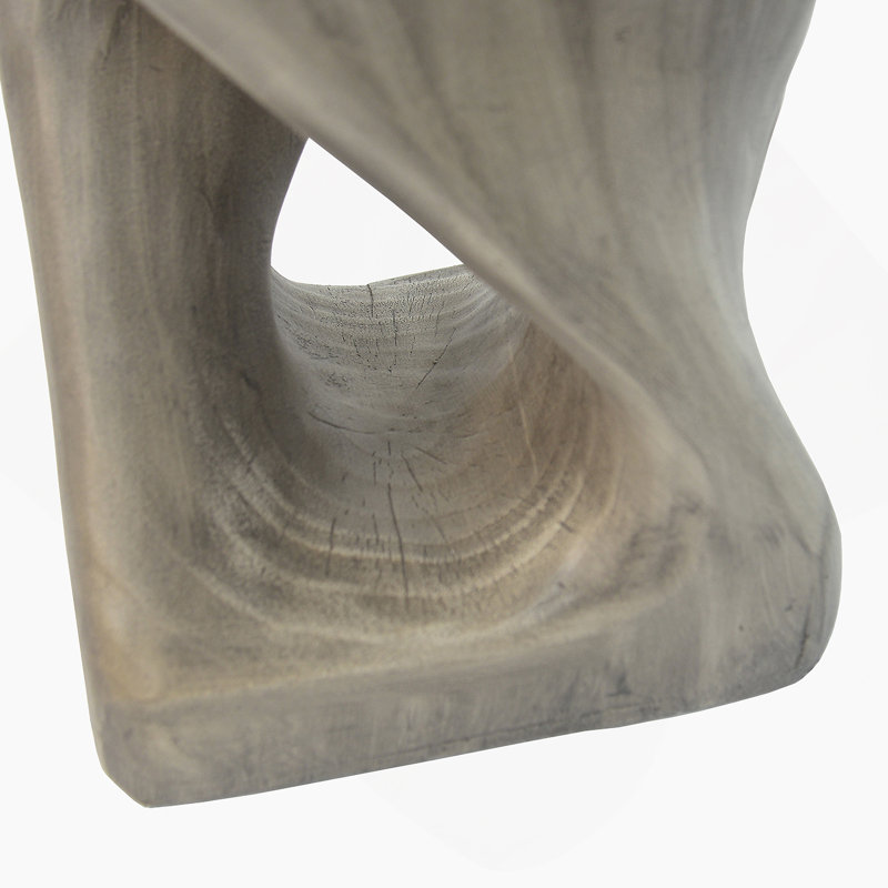 Élégante table d'appoint ronde à motif floral, parfaite pour rehausser l'esthétique de n'importe quelle pièce, Grey