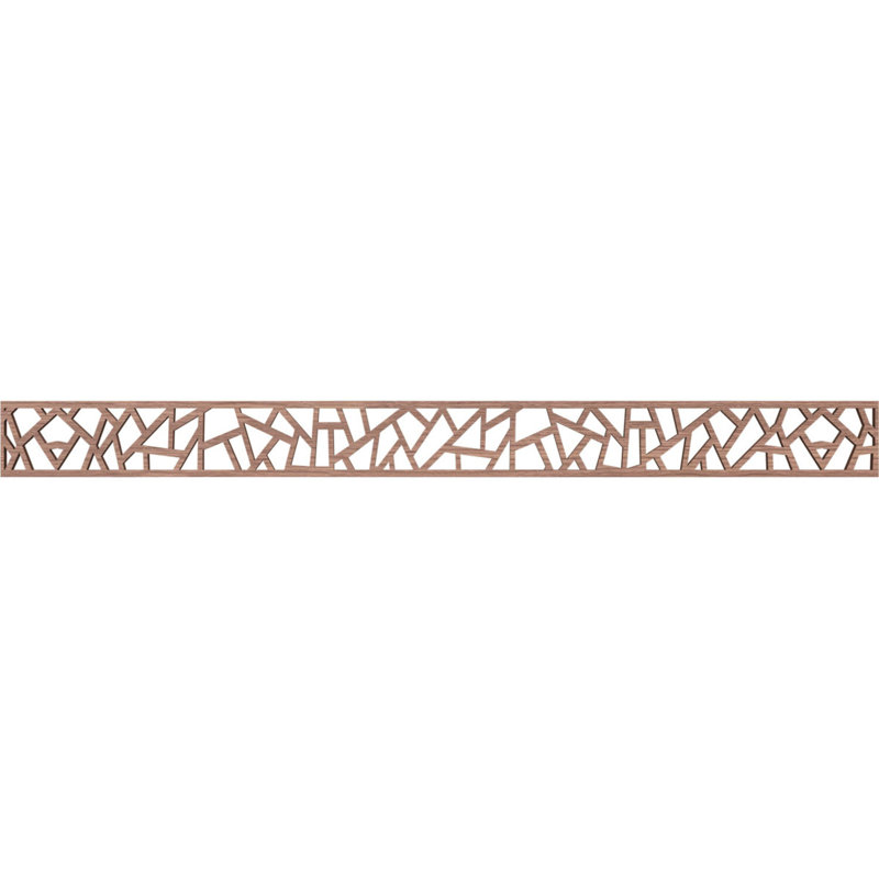 Moulure en bois Harrisburg, H 4 po x l 46,375 po x P 0,375 po, Noyer