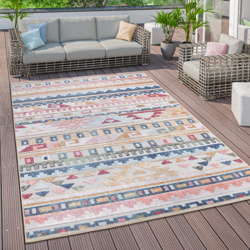 Rectangular Smythe Geometric Area Rug, Rectangle 120 x 160cm