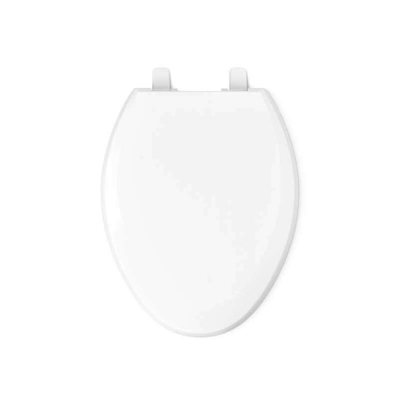 Lustra with Quick-Release Hinges Toilet Seat, Elongated, White