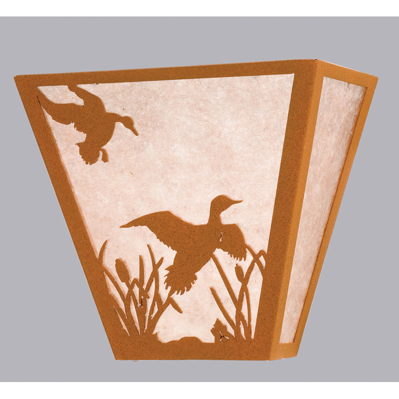 Ducks In Flight 1 - Light Flush Mounted Sconce