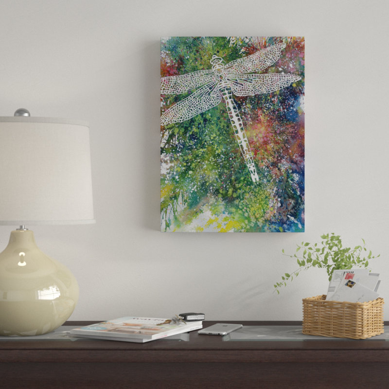 «Dragonfly 1» par Michelle Faber, reproduction sur toile, H 32 po x l 24 po x P 2 po