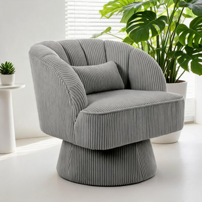 Upholstered Swivel Accent Chair
