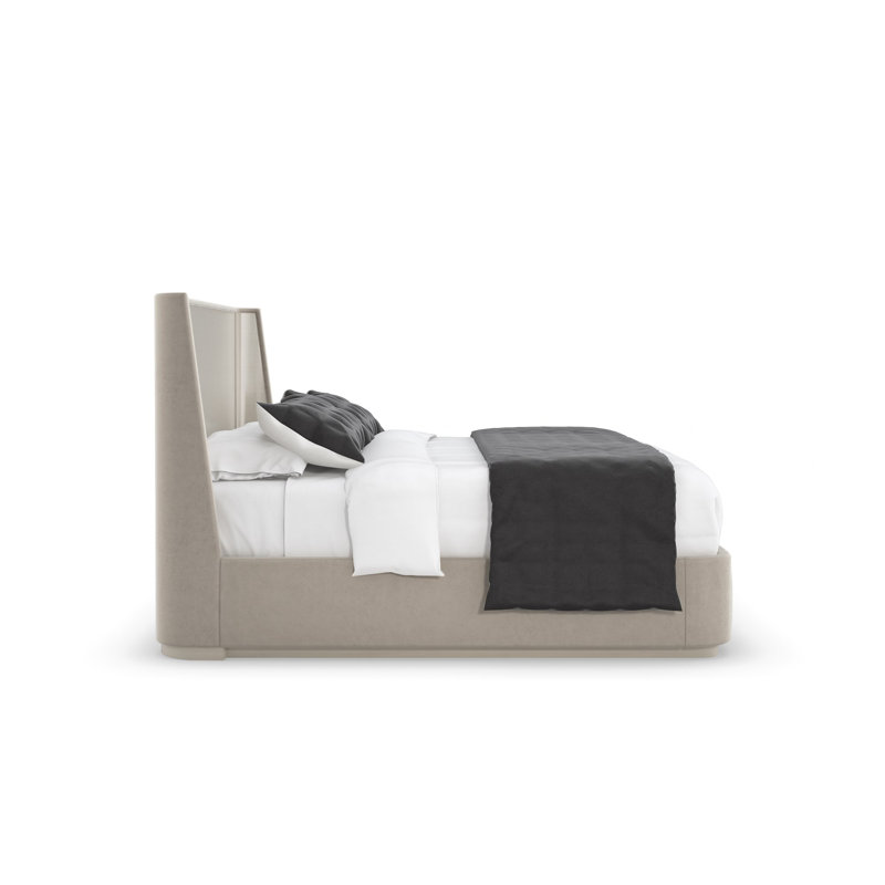 Da Vita Solid Wood Wingback Bed, King