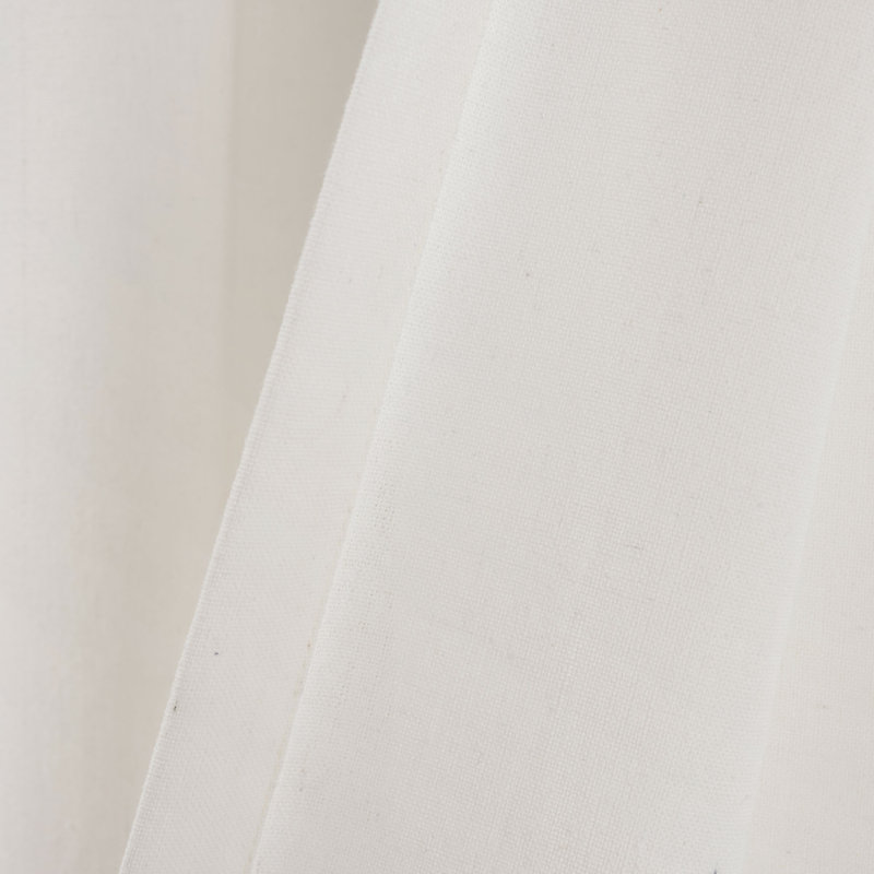 Cotton Blend Sheer Single Panel, Linen