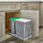 Rev-A-Shelf Undermount Pull Out Trash Can Recycle Bin w/Soft-Close