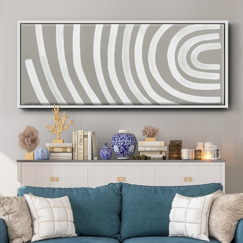 Broken Rainbow I- Framed Canvas