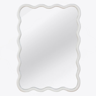 Rectangle Wood Frame Decorative Mirror For Bedroom, Bathroom, Living Room, Entryway