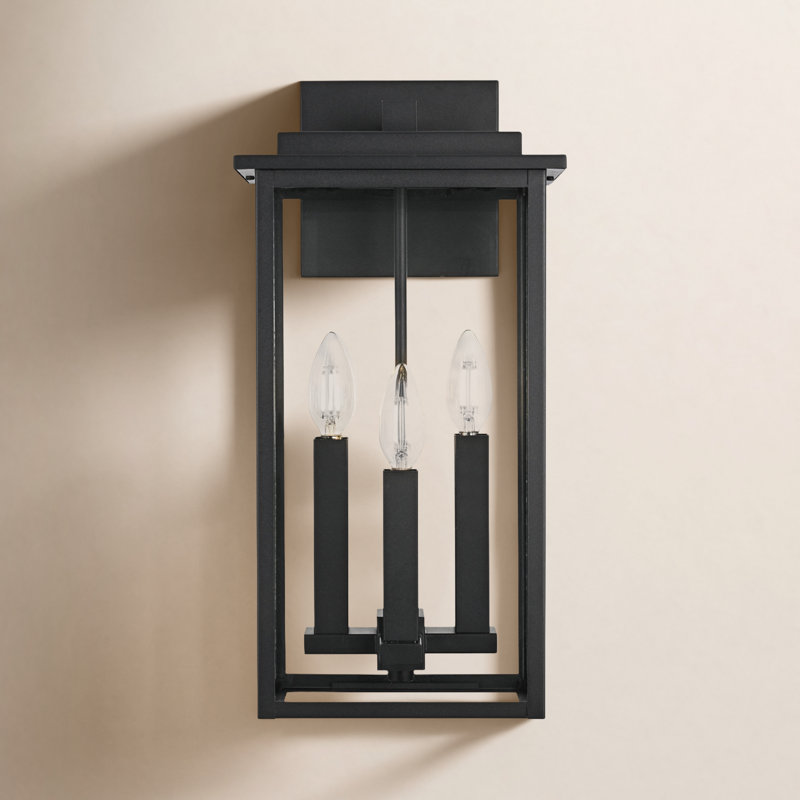 Langridge Ohara 9 inch Outdoor Wall Sconce in Black