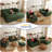 106'' Compression Upholstered Chenille L-Shape Sectional With Ottoman, No Assembly Required-1679190878