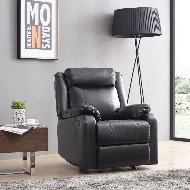 Fauteuil inclinable contemporain, Noir
