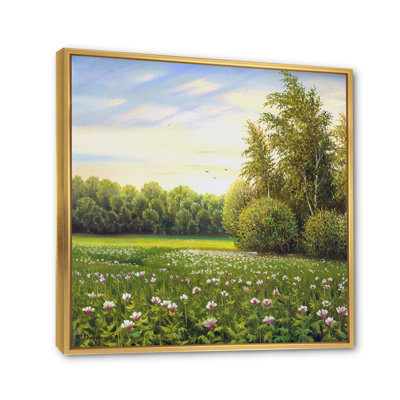 «Beautiful Summer Green Countryside Landscape», reproduction sur toile