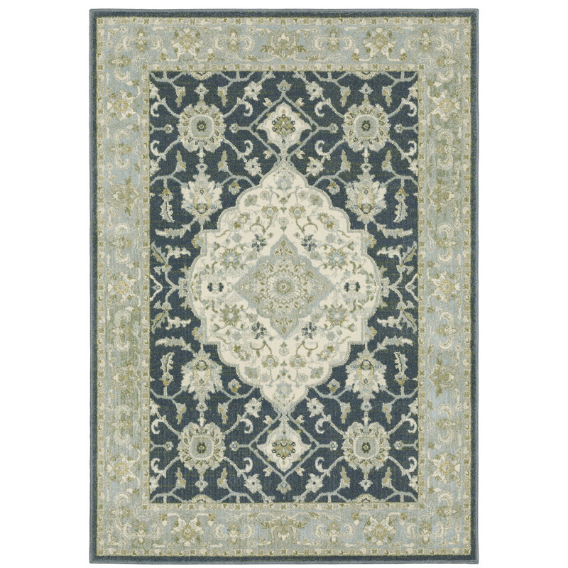 Howard Beach Oriental Indoor Rug, Rectangle 3'3" x 5'