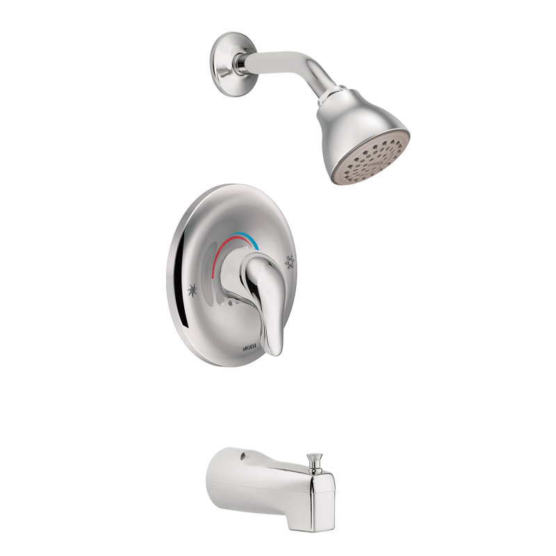 Chateau Eco-Performance Tub and Shower Faucet with Lever Handle, Chrome