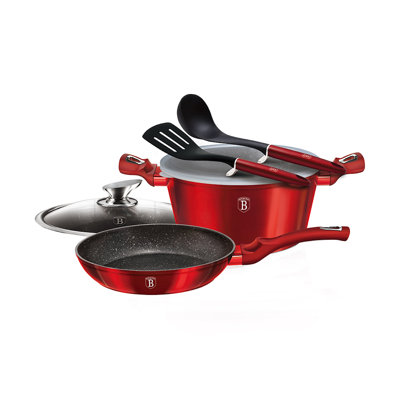6 - Piece Non-Stick Aluminum Cookware Set