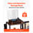 3-Tier Record Player Stand  Vinyl Record Stand up to 280 Album Black