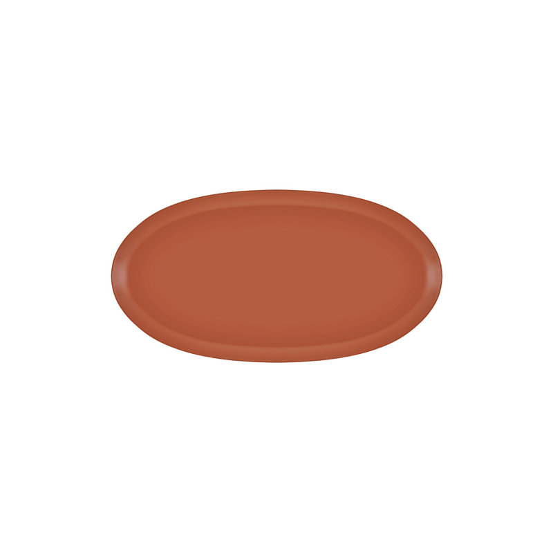 Élégant plateau en porcelaine terre cuite, 8,7 x 16,9 x 0,4 pouces | 100% porcelaine durable, idéale pour servir et exposer | Parfait pour recevoir, cuisine moderne et décoration de salle à manger, facile à nettoyer, design élégant