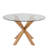 Heaven Round Dining Table with Glass-1579726551