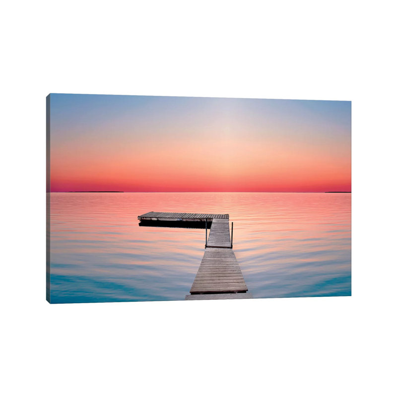 Lakescape X 1 Piece Wrapped Canvas Wall Art, 20.32 cm H x 30.48 cm W