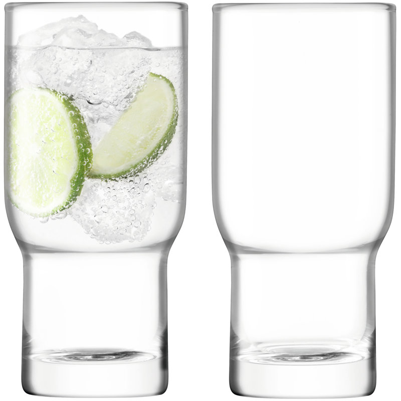 Utility Handmade Glass Highball Glass, Clear